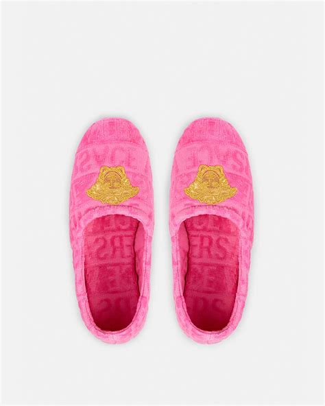 slippers dames versace|Versace bedroom slippers.